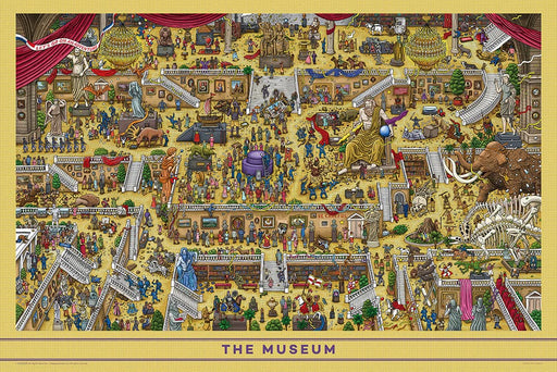 1000 Piece Jigsaw Puzzle Maze Detective Pierre Museum (50X75Cm)- Japan Figure Store - #1 Bring To You The Best Japanese Goods